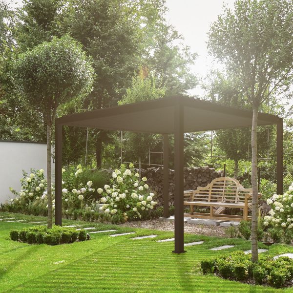 ALUMEL OVERKAPPING GRAPHITE – 3 X 3 METER - Afbeelding 2