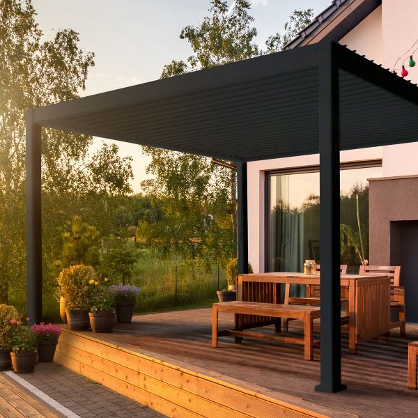 ALUMEL OVERKAPPING GRAPHITE – 3 X 3 METER - Afbeelding 3