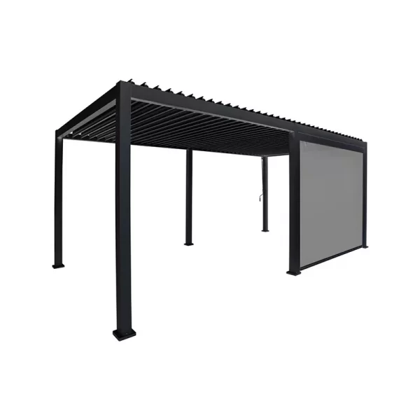 ALUMEL PULL DOWN ZIJSCHERM 300CM - GRAPHITE
